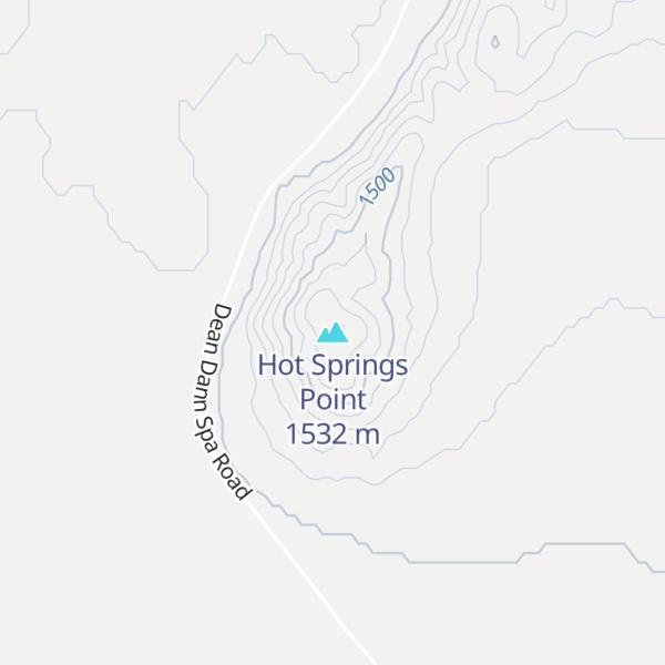 Map of Hot Springs Point