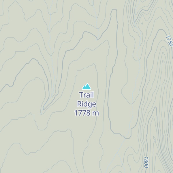 Map of Trail Ridge
