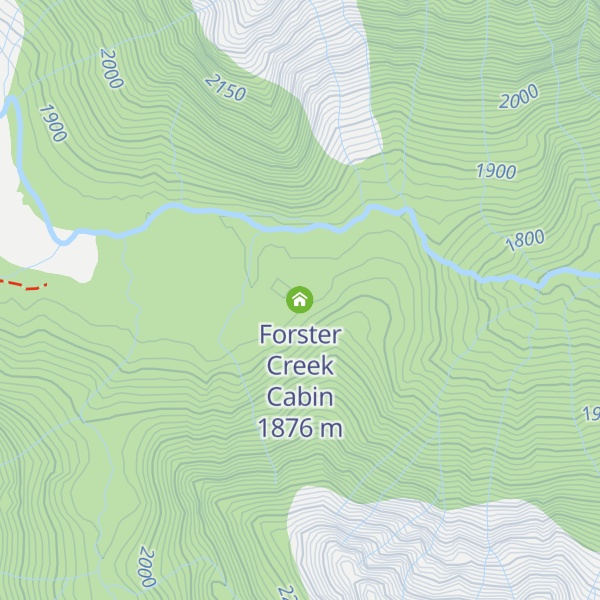 Map of Forster Creek Cabin
