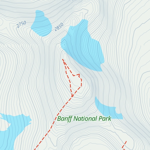 Map of Mount Thompson