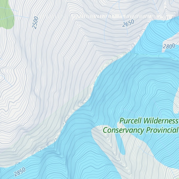 Map of Mount Earl Grey