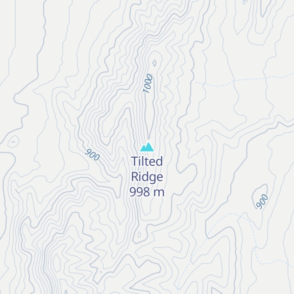 Map of Tilted Ridge