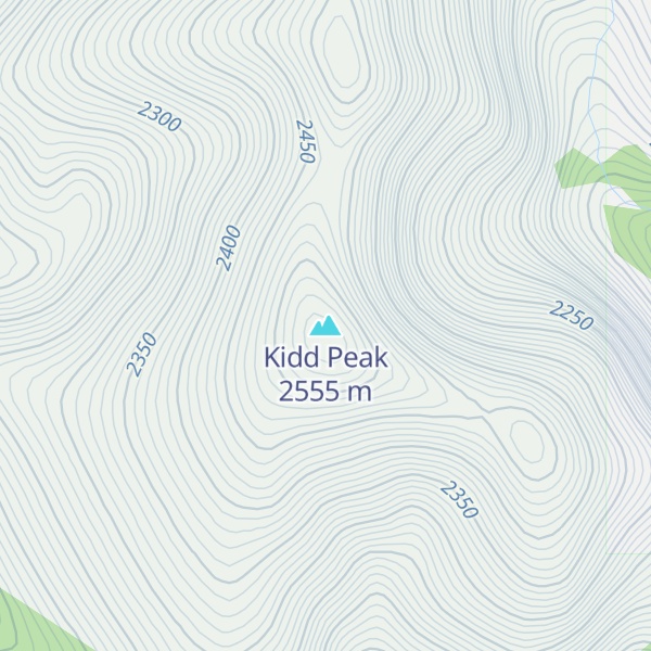Map of Kidd Peak