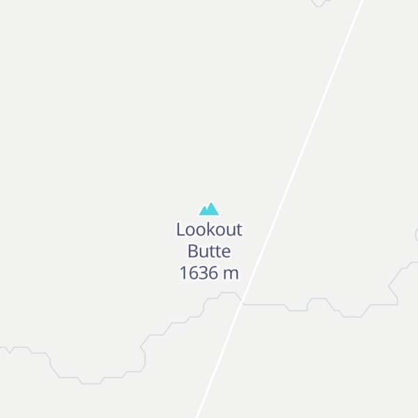 Map of Lookout Butte