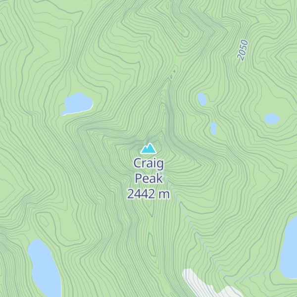 Map of Craig Peak
