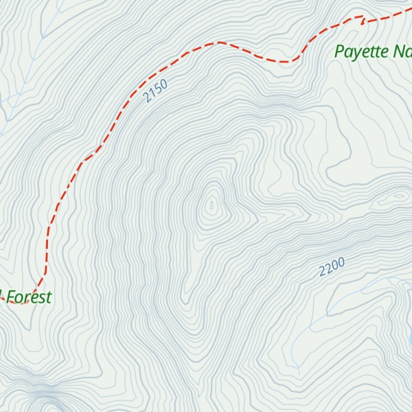 Map of Echols Mountain