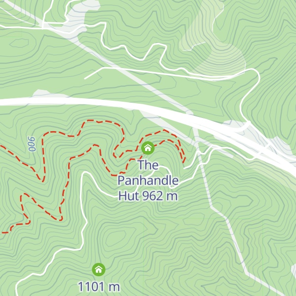 Map of The Panhandle Hut