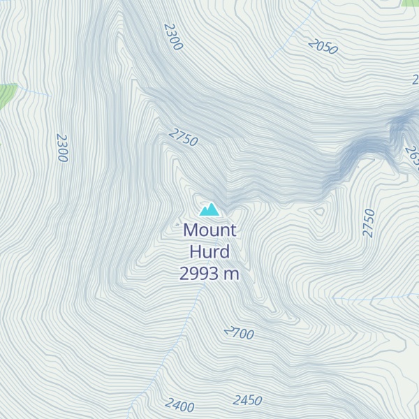 Map of Mount Hurd
