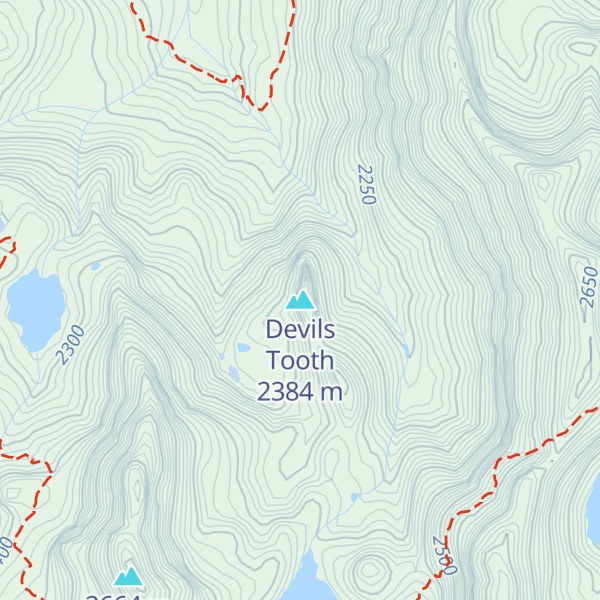 Map of Devils Tooth