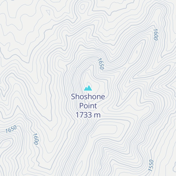 Map of Shoshone Point