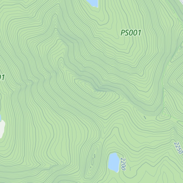 Map of Jackson Peak