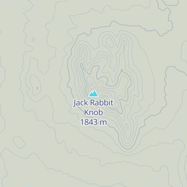Map of Jack Rabbit Knob