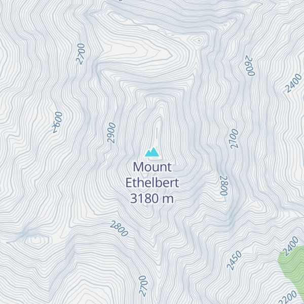 Map of Mount Ethelbert
