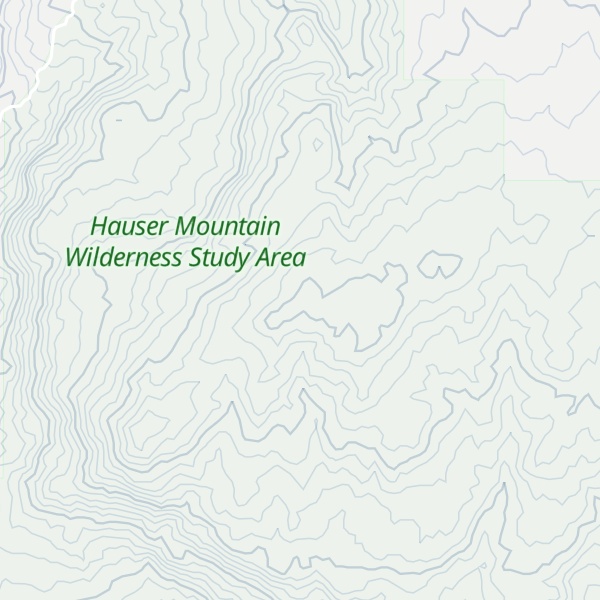 Map of Hauser Mountain