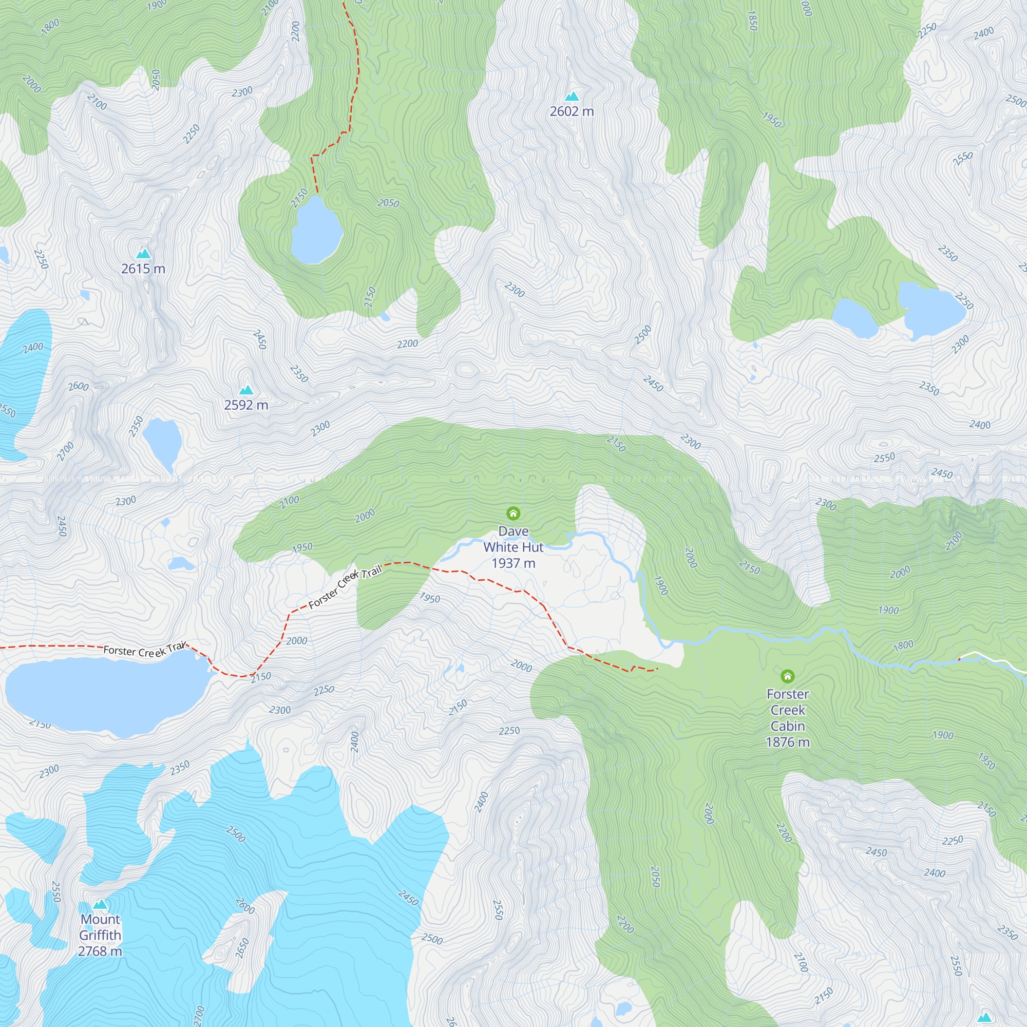 Dave White Hut map