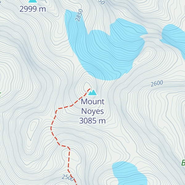 Map of Mount Noyes