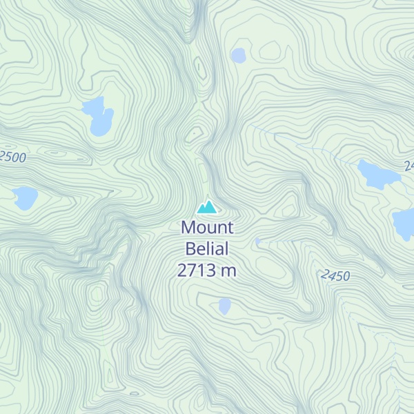 Map of Mount Belial