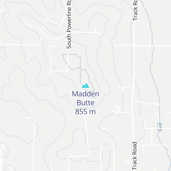 Map of Madden Butte