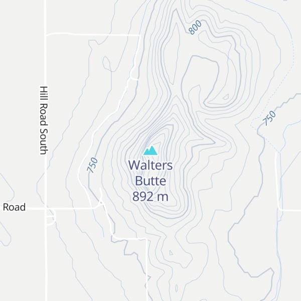Map of Walters Butte
