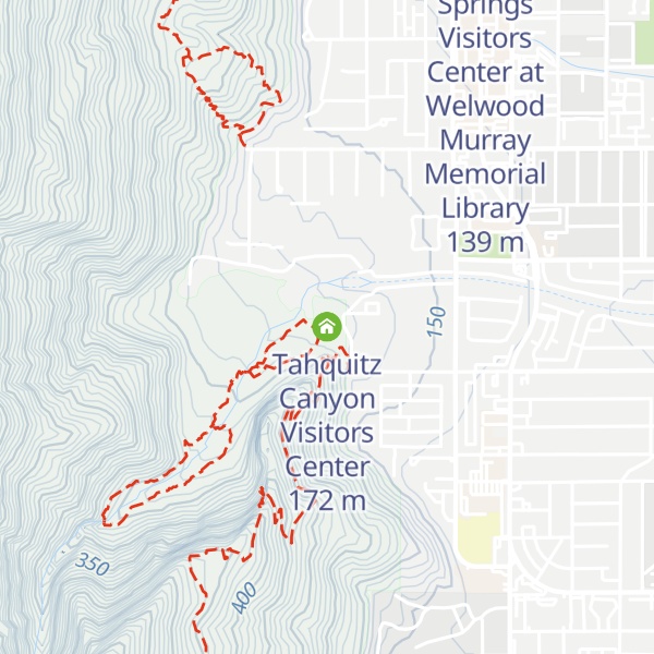 Map of Tahquitz Canyon Visitors Center