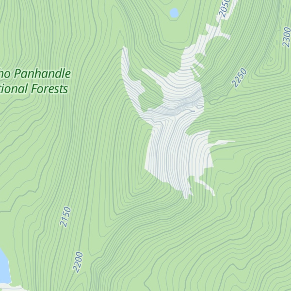 Map of Boundary County High Point