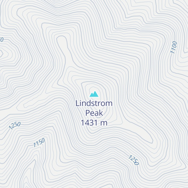Map of Lindstrom Peak