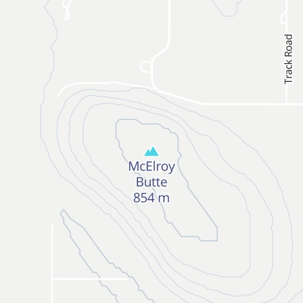 Map of McElroy Butte