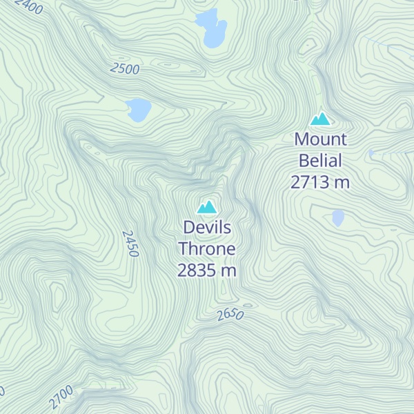 Map of Devils Throne