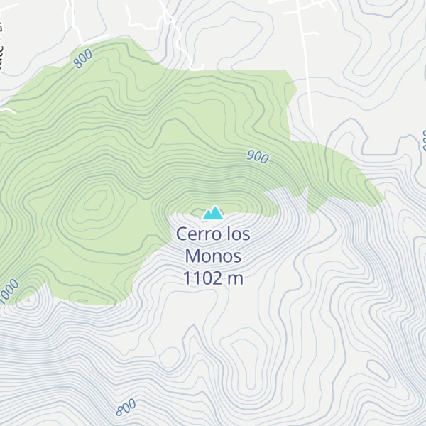 Map of Cerro los Monos