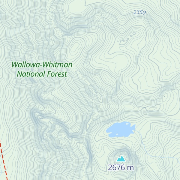 Map of Monument Peak