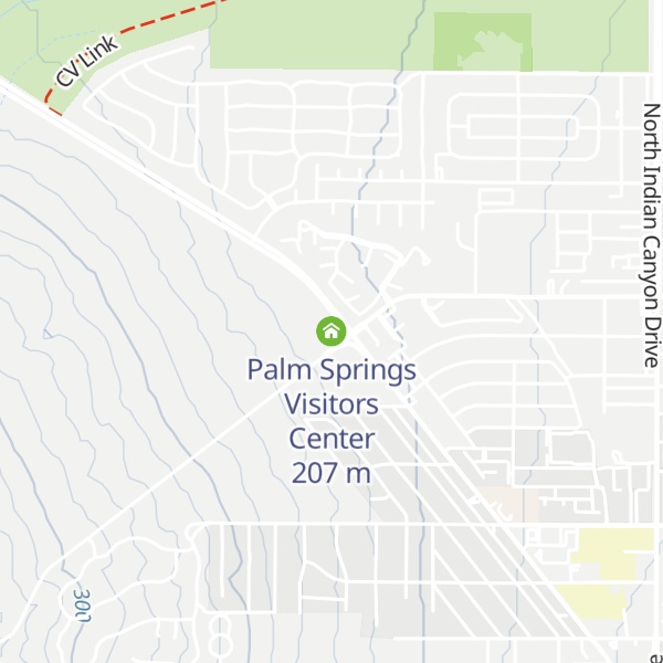 Map of Palm Springs Visitors Center