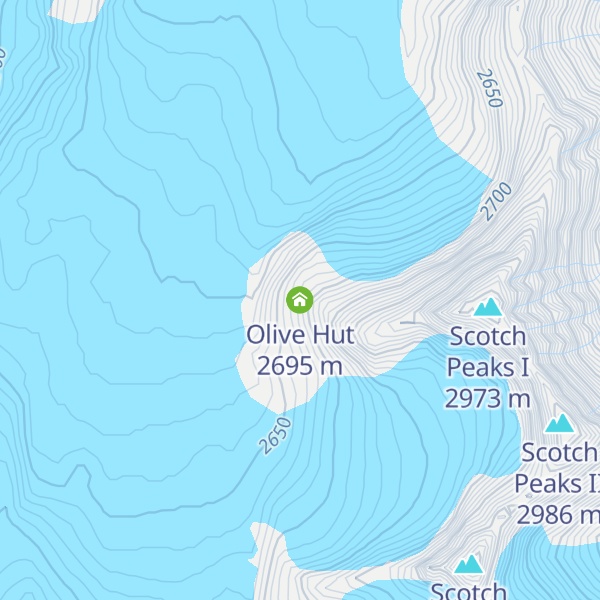 Map of Olive Hut
