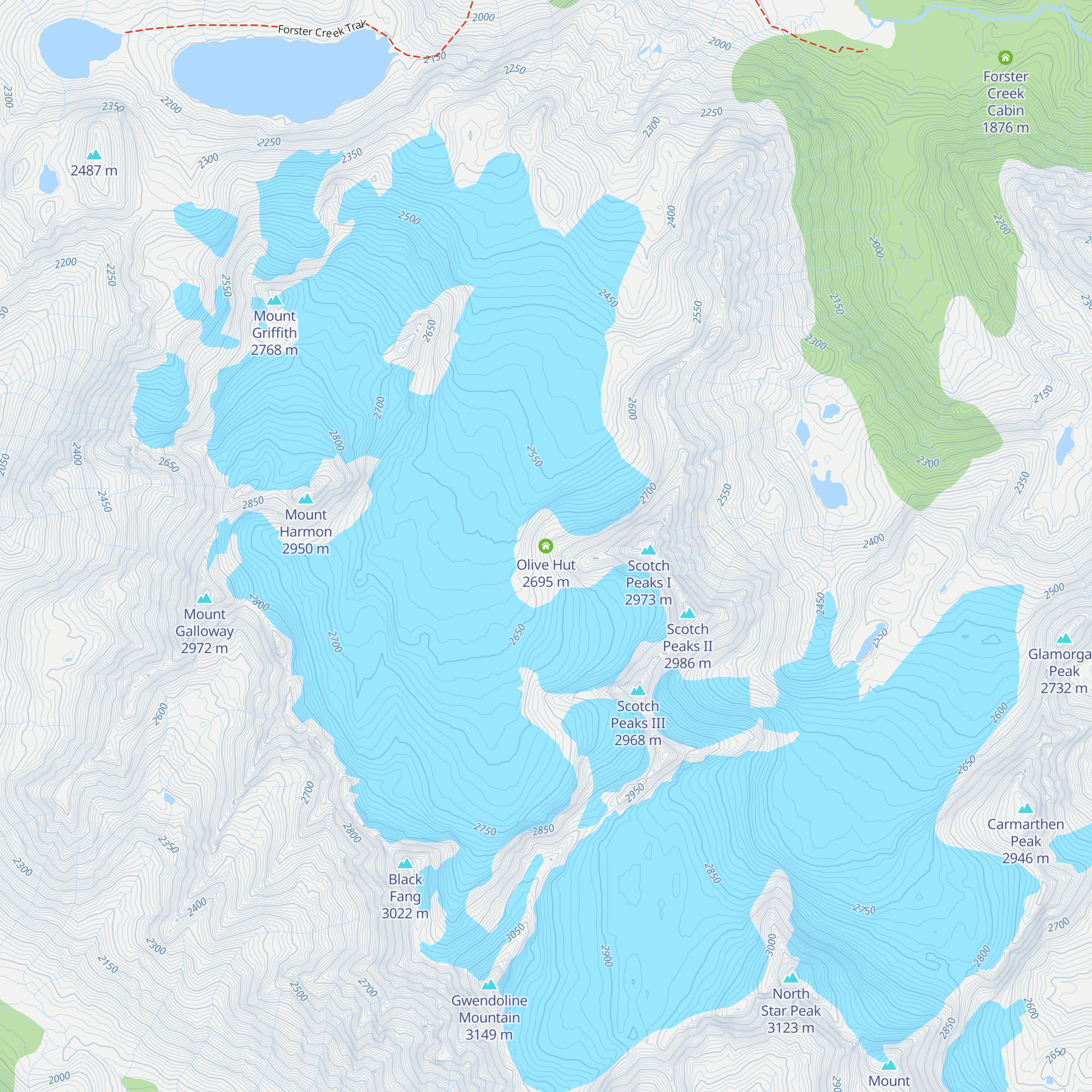 Olive Hut map
