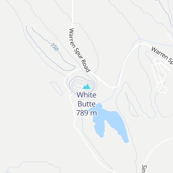 Map of White Butte