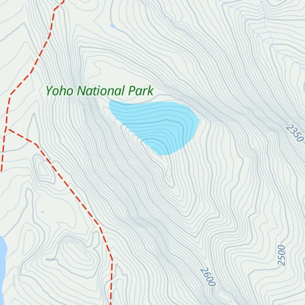 Map of Yoho Peak