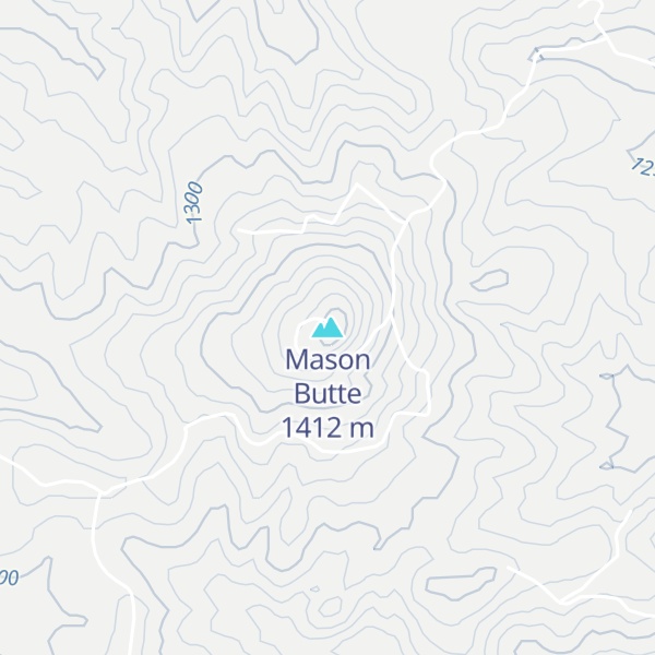 Map of Mason Butte