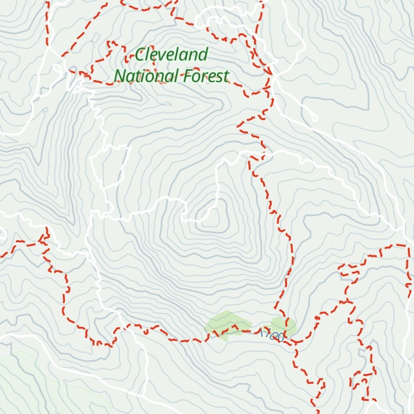 Map of Bronco Peak