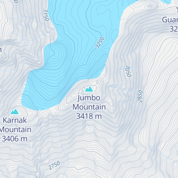 Map of Jumbo Mountain