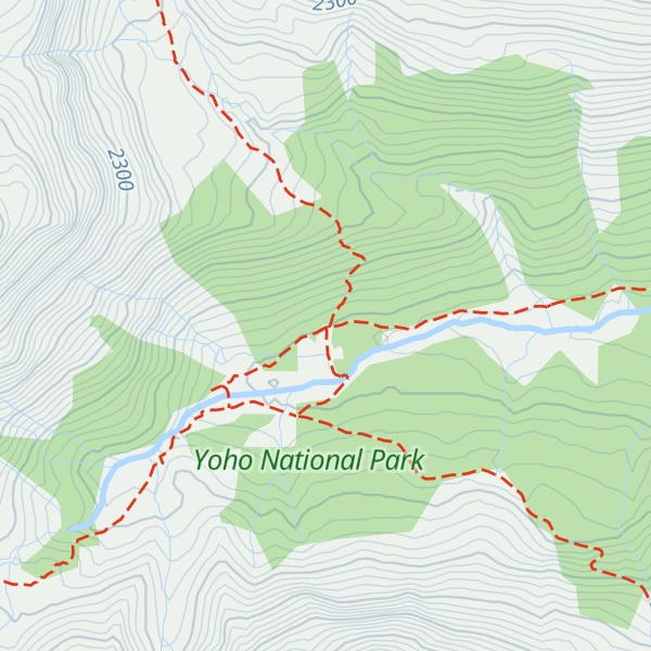 Map of Stanley Mitchell Hut