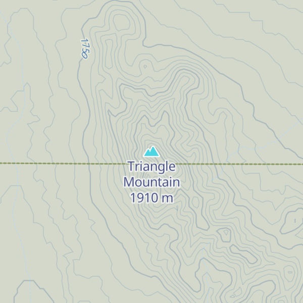 Map of Triangle Mountain