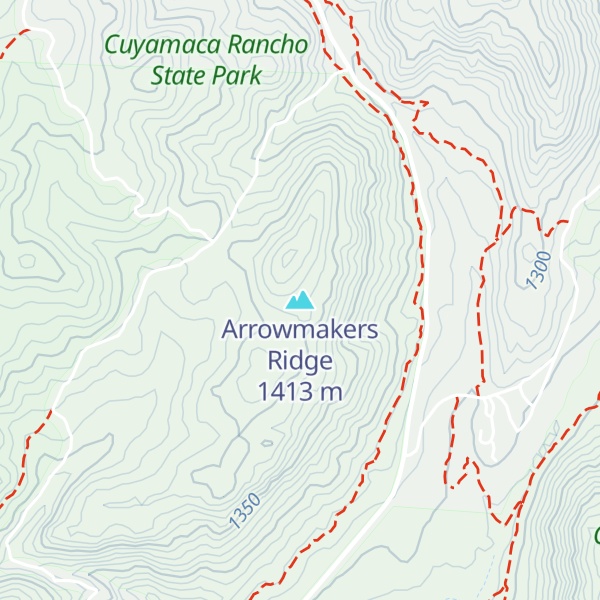 Map of Arrowmakers Ridge