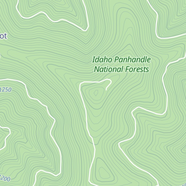 Map of Spades Mountain