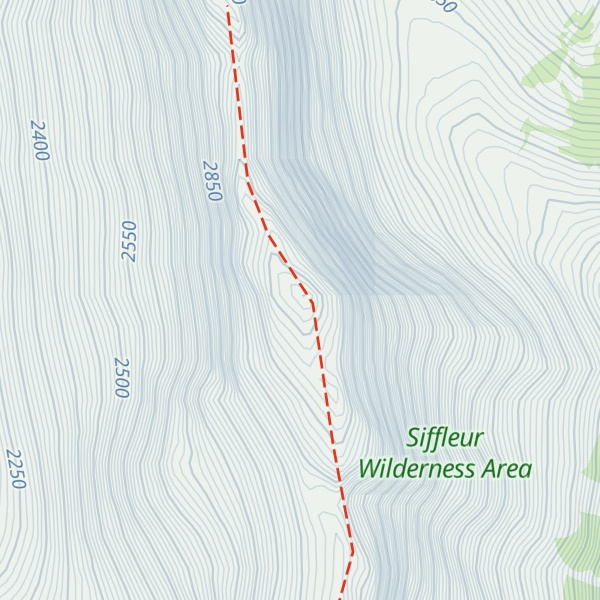Map of Corona Ridge