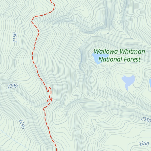 Map of Pyramid Mountain