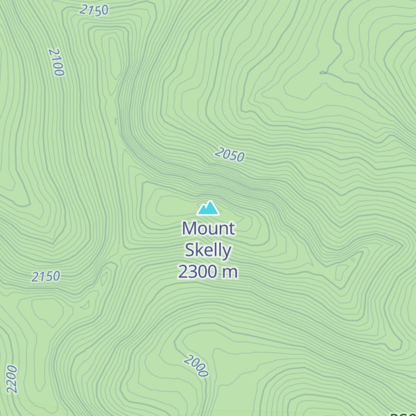 Map of Mount Skelly