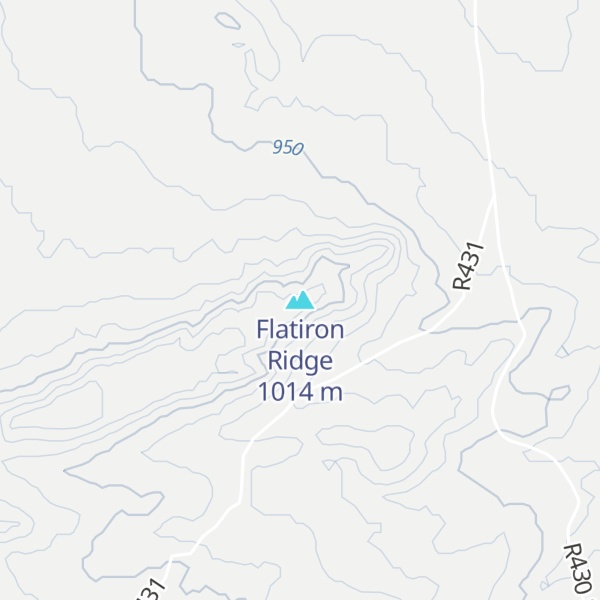 Map of Flatiron Ridge