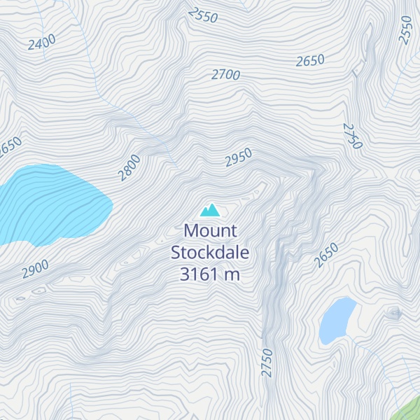 Map of Mount Stockdale
