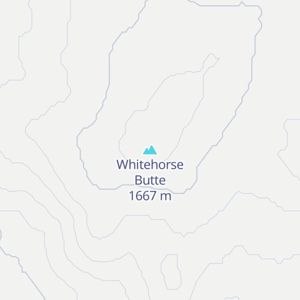 Map of Whitehorse Butte
