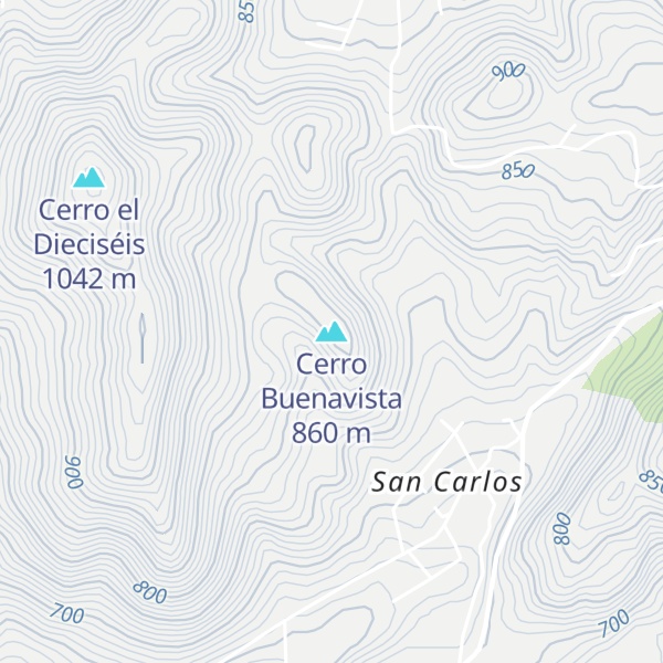 Map of Cerro Buenavista