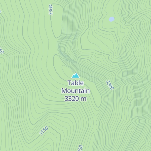 Map of Table Mountain